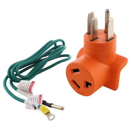 14-50P 50A 4-Prong Plug To 10-30R 3-Prong Dryer Outlet